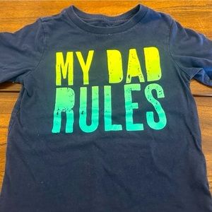 Toddler T Shirt My Dad Rules 3T